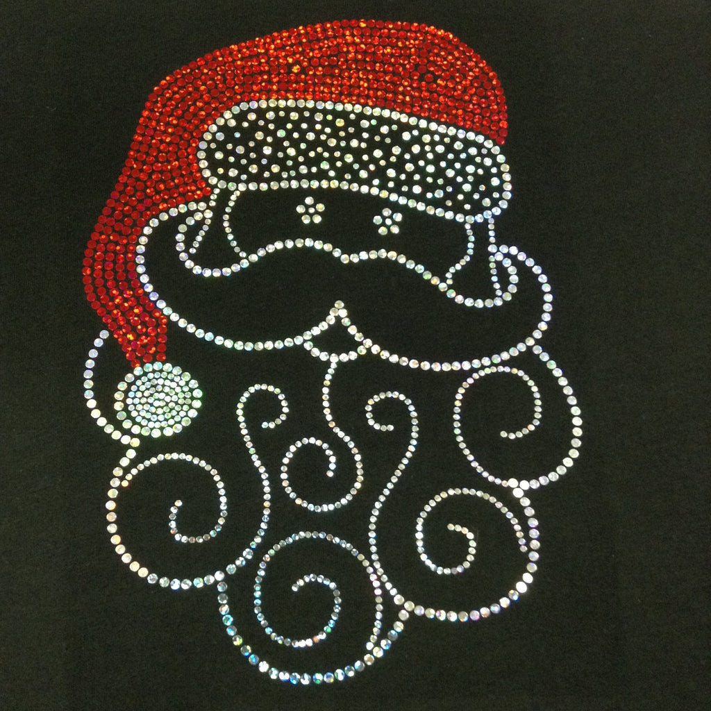 Santa V-neck Black T-shirt
