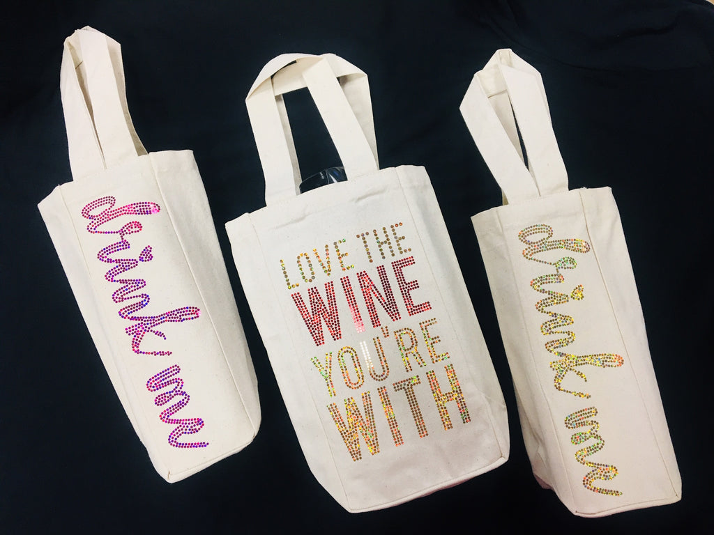 Spangled Wine Totes