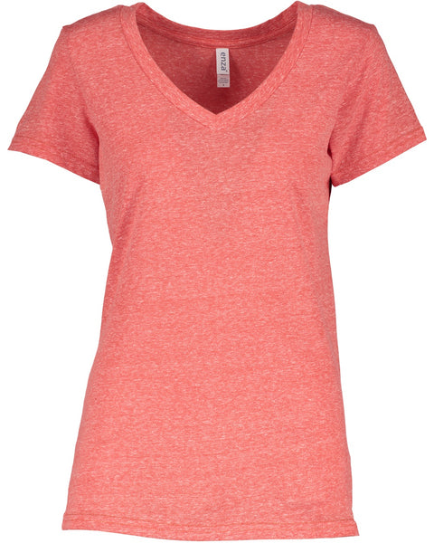 Hitters Spangled Ladies Mélange V-Neck Tee (3 Colors)-NEW 2024