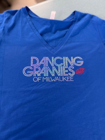 Dancing Grannies Spangled Tee (V-Neck)