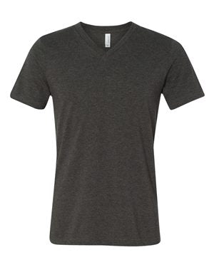 Reign Spangled V- Neck Dark Gray Heather Tee