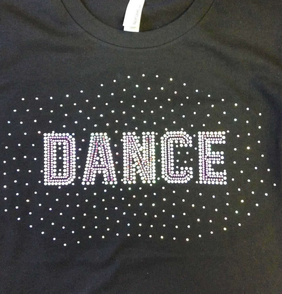 Dance with Fade Black Crew T-Shirt