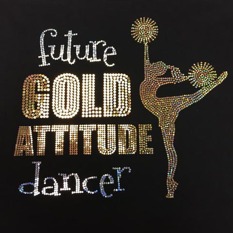 Future Gold Attitude Dancer Crew Neck Tee