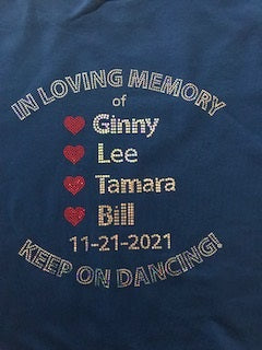 Dancing Grannies Spangled Crew Neck Memorial Sweatshirt