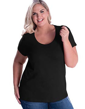 Screaming Eagles Curvy Black Tee