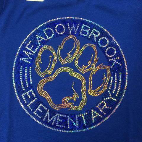 Meadowbrook Spangled ADULT Crew Neck Tee