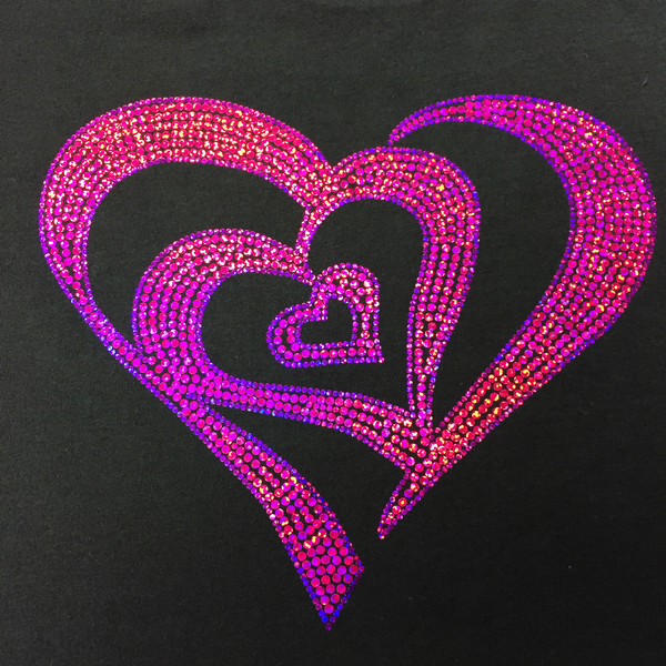 Three Hearts Valentine's Spangle Tee