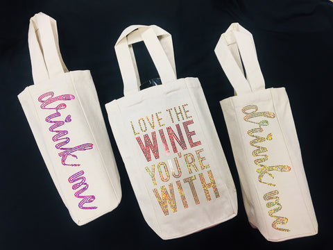 Spangled Wine Totes