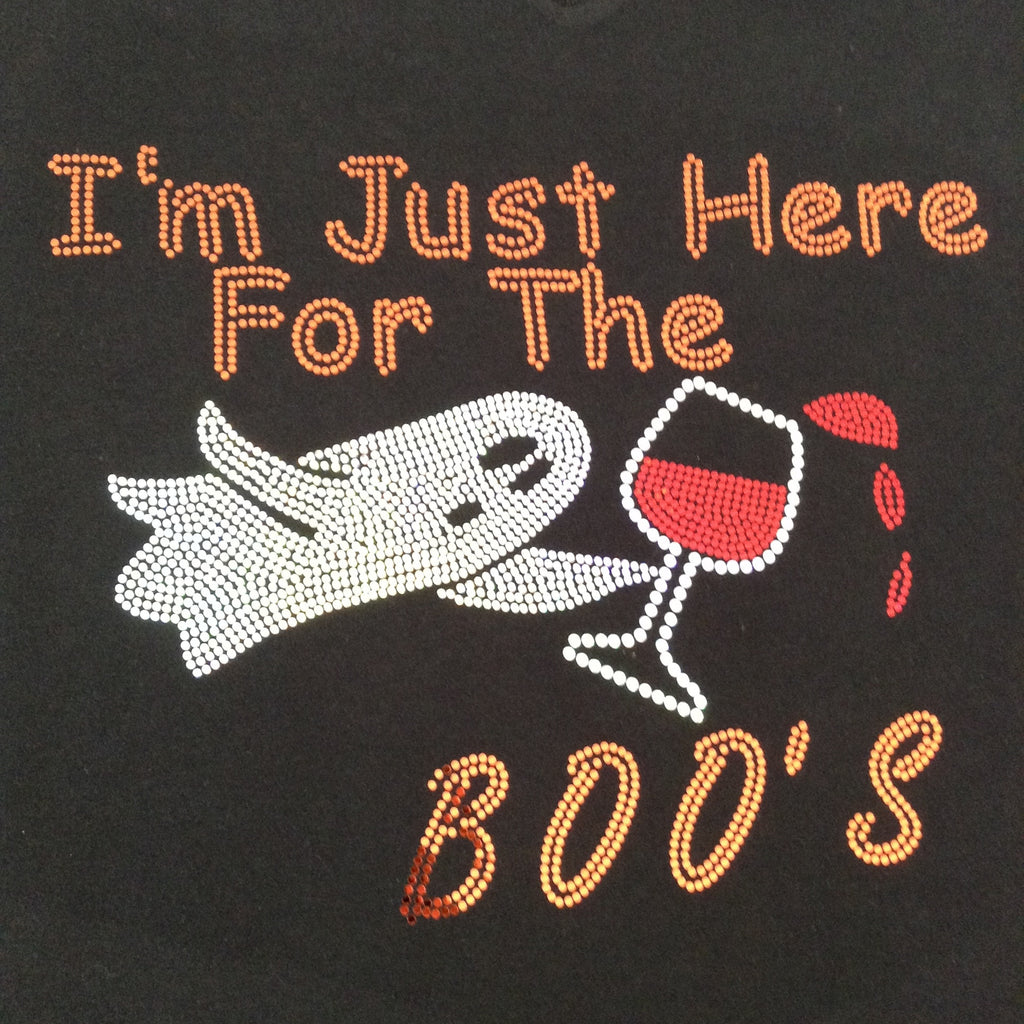 I'm Just Here for the Boo's - Halloween V-neck T-shirt