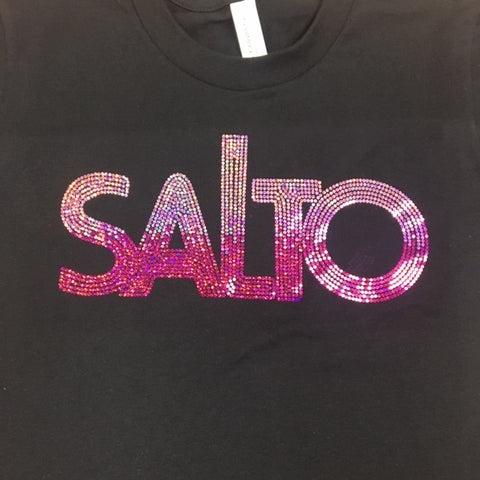 Salto Spangled Flowy Cropped Tee
