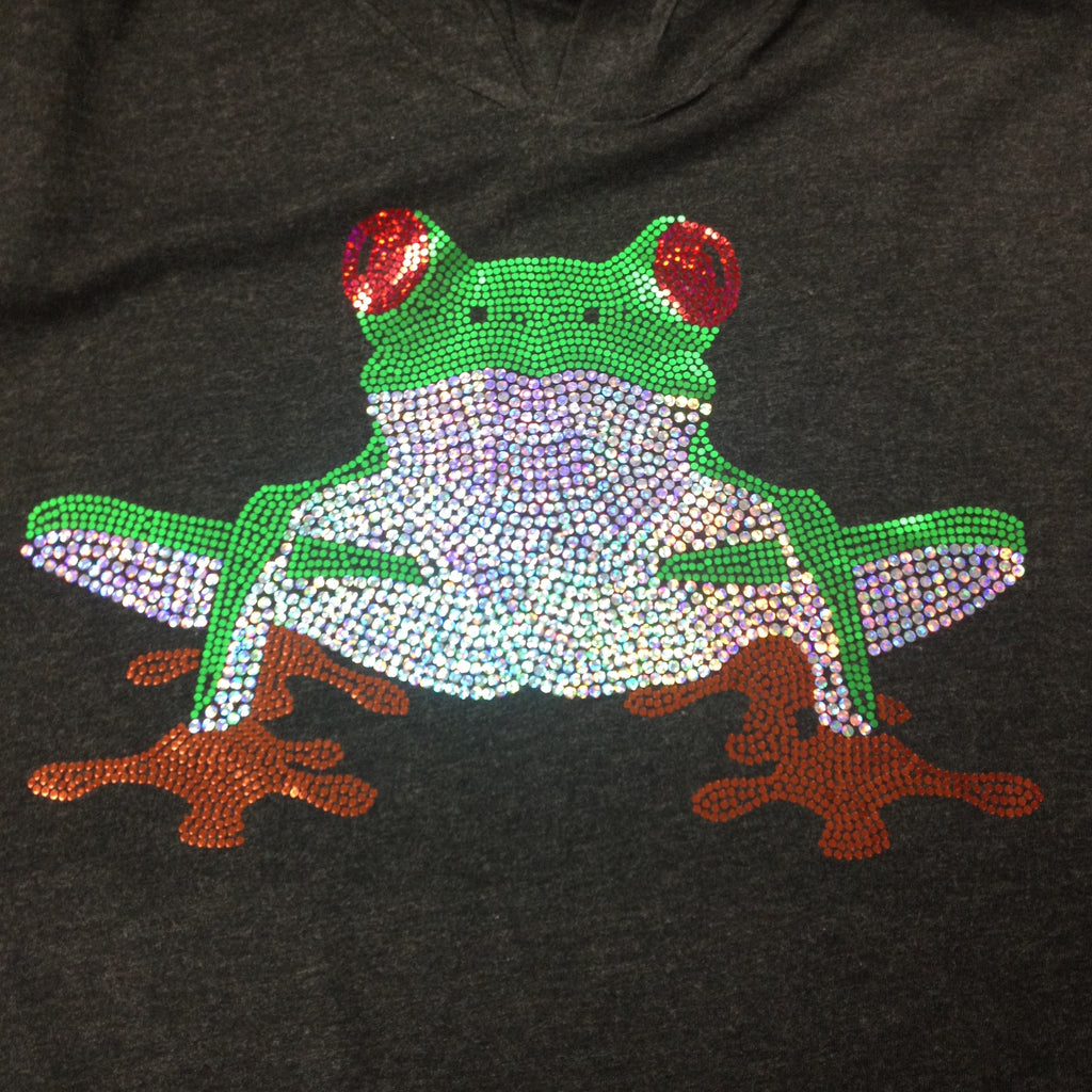 Spangle Tree Frog Black Tee Shirt