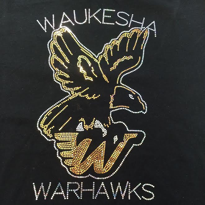 Waukesha Warhawks YOUTH Sparkle Spangle Hoodie